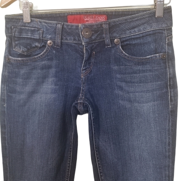 GUESS 81 straight Preppy Y2K 90's Nostalgia stretch jeans - women's - Picture 2 of 6